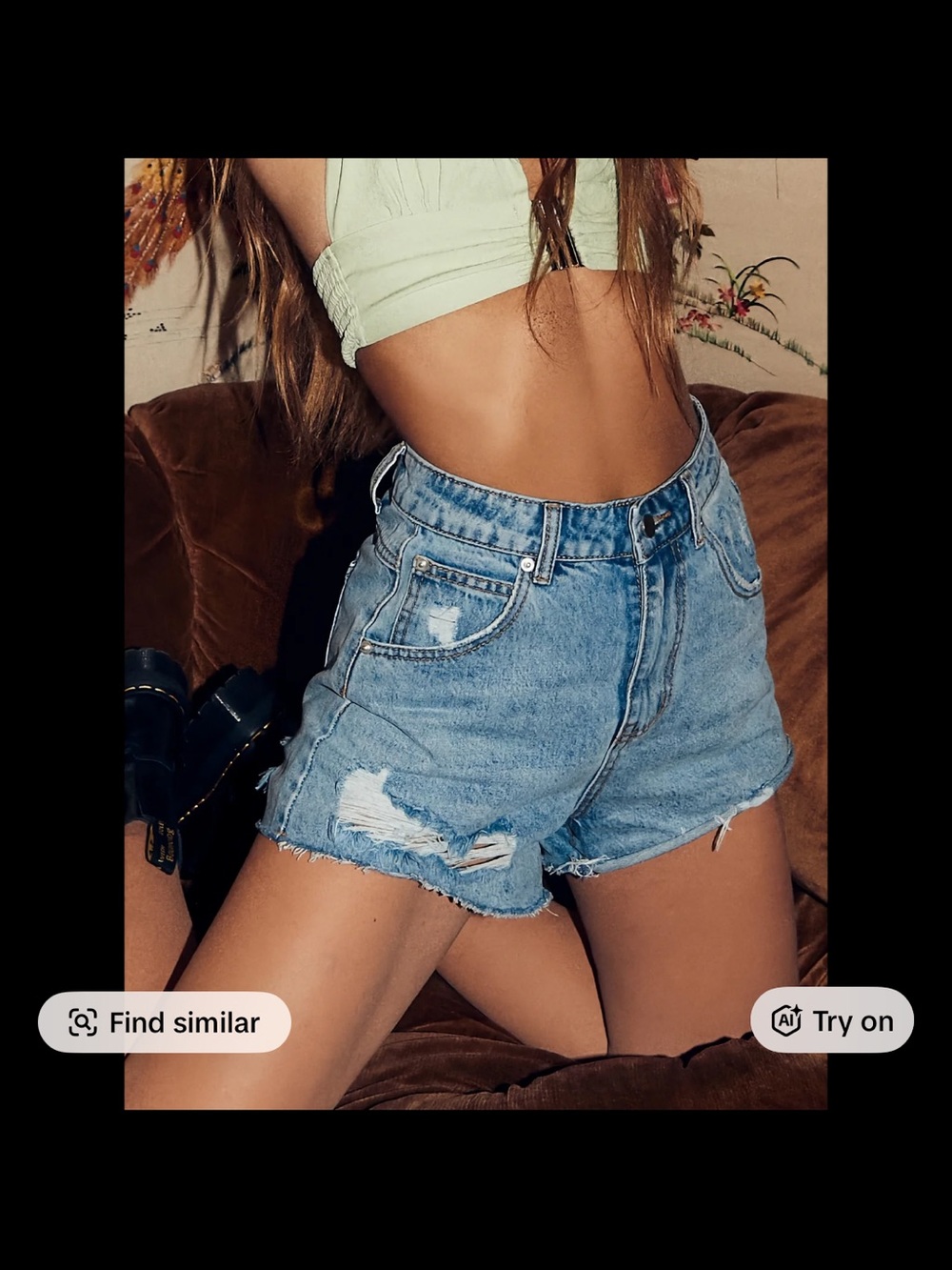 Princess Polly Light Blue Distressed Denim Shorts